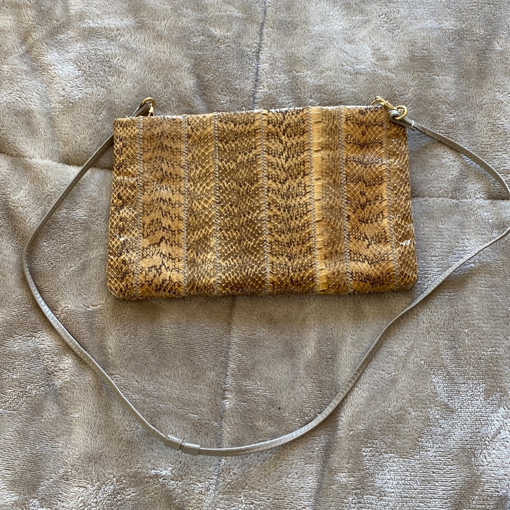 Vintage Clemente snakeskin handbag